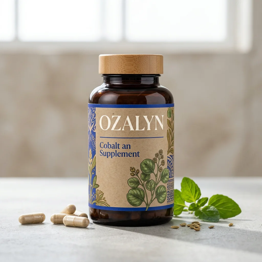 Ozalyn donkerpaarse fles met plantaardige capsules - groene thee extract supplement